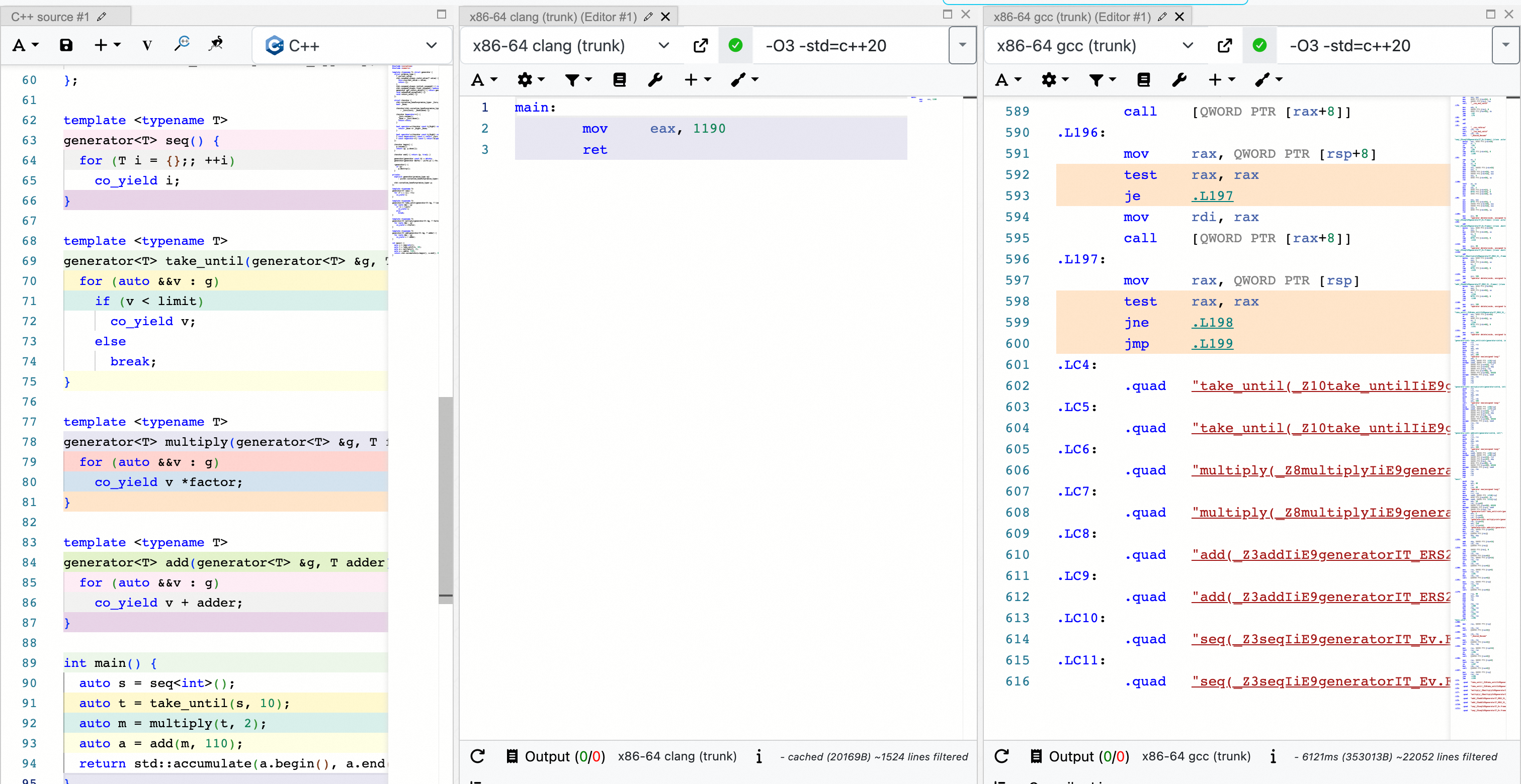 Comparison of Clang and GCC Coroutine Implementations